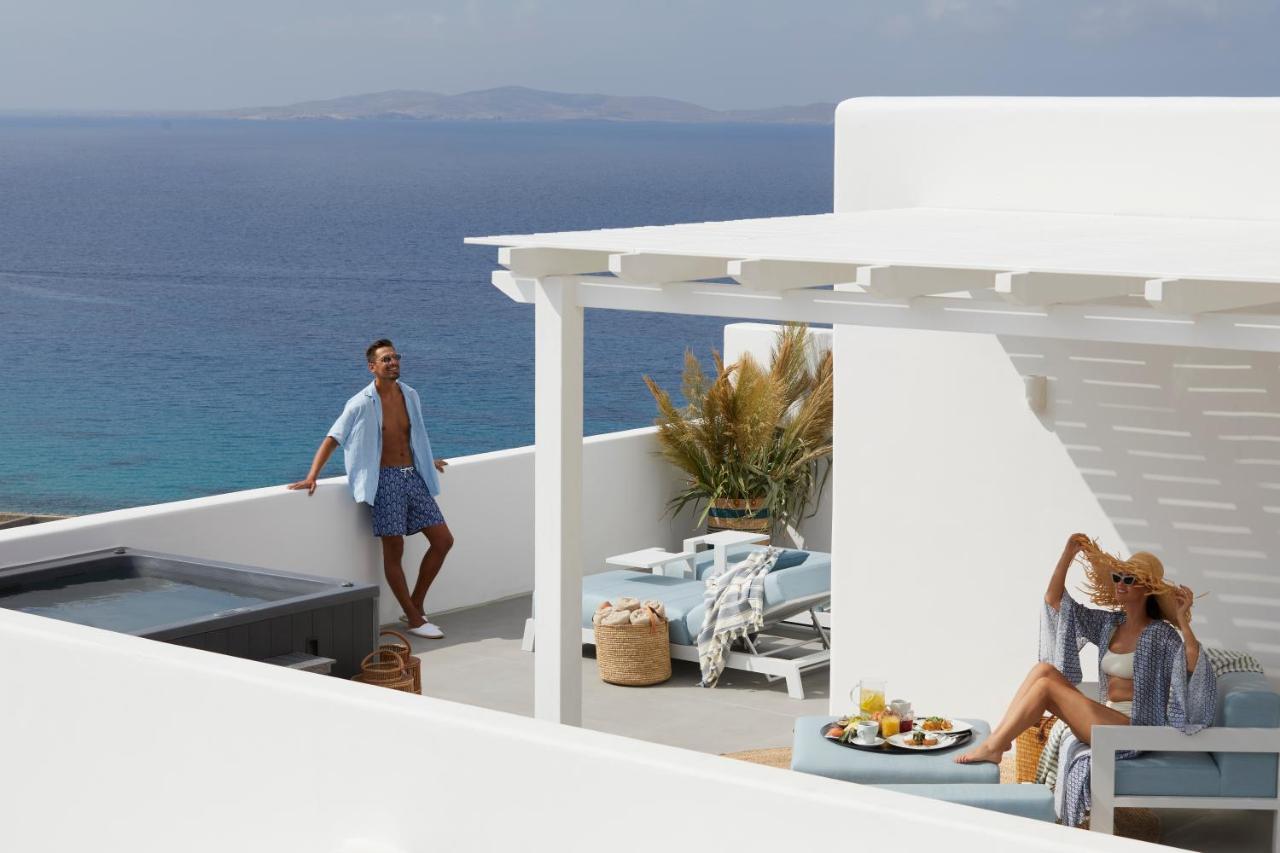 Epic Blue Mykonos Hotell Houlakia  Exteriör bild