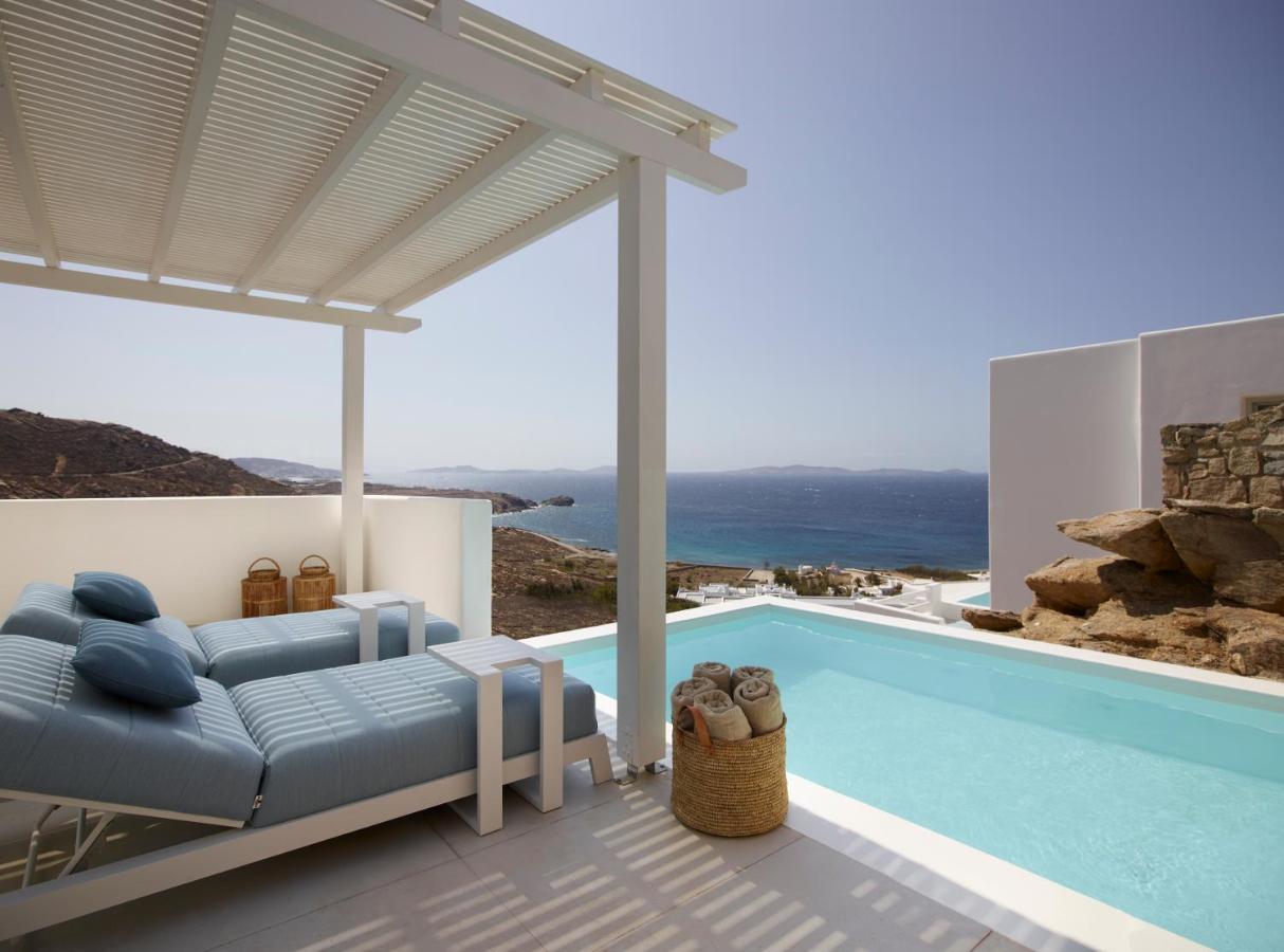 Epic Blue Mykonos Hotell Houlakia  Exteriör bild